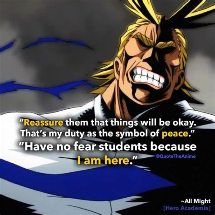 29 Thoughtful All Might Quotes From My Hero Academia