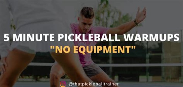 A 5-Minute Pickleball Warm-Up To Prevent Injuries