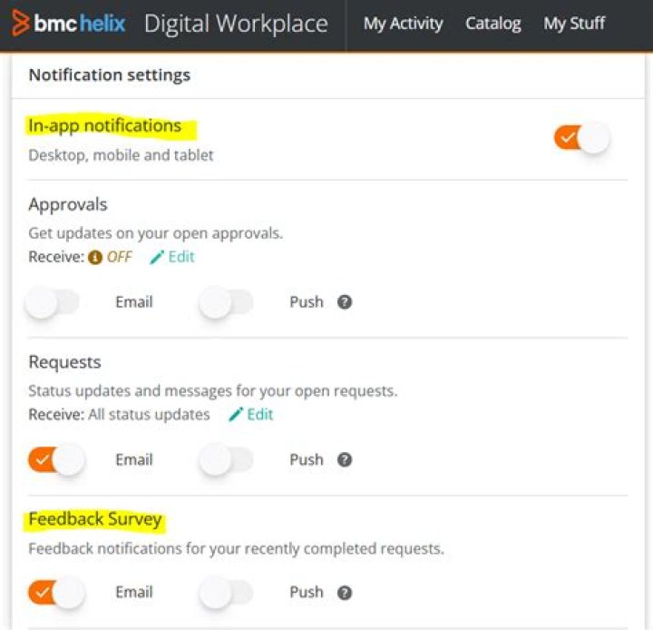 Configuring BMC Remedy Single Sign-On integration for BMC Digital Workplace Catalog - Documentation for BMC Digital Workplace Advanced 20.02