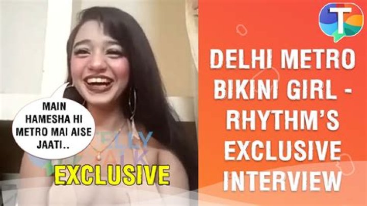 Delhi Metro Bikini Girl Viral; Rhythm Chanana Video On Twitter