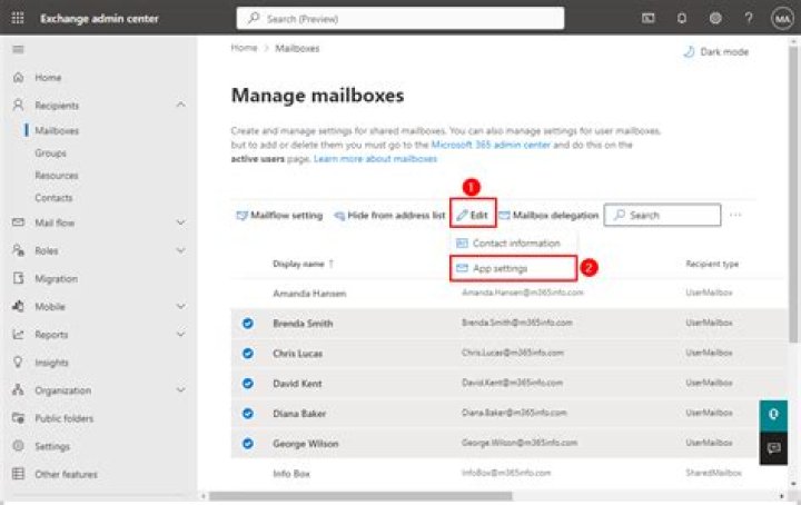 Disable Mailbox operation - Documentation for TrueSight Orchestration Content 20.19.01