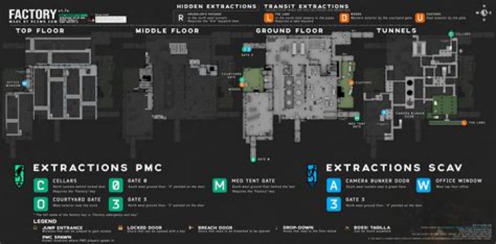 Escape from Tarkov Factory Map: Extraction Points, Best Loot Spots, Boss Guide