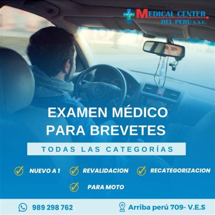 Examen Médico para Licencia de Conductor Comercial (LCC) / DOT Físico