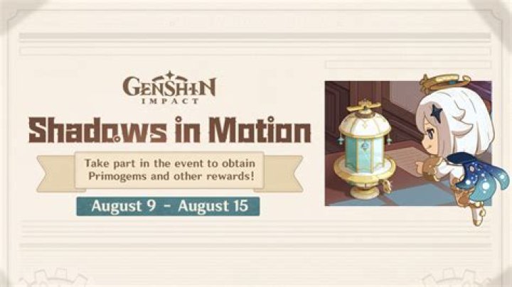 Genshin Impact Shadows in Motion Web Event: Free Primogems