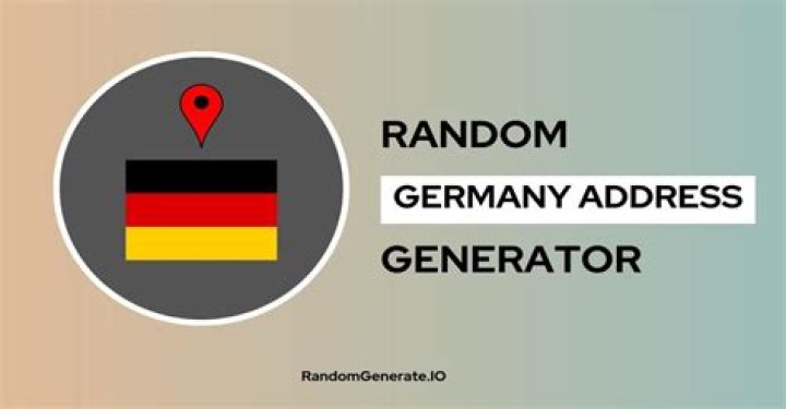 Germany Fake/Random Name & Address Generator