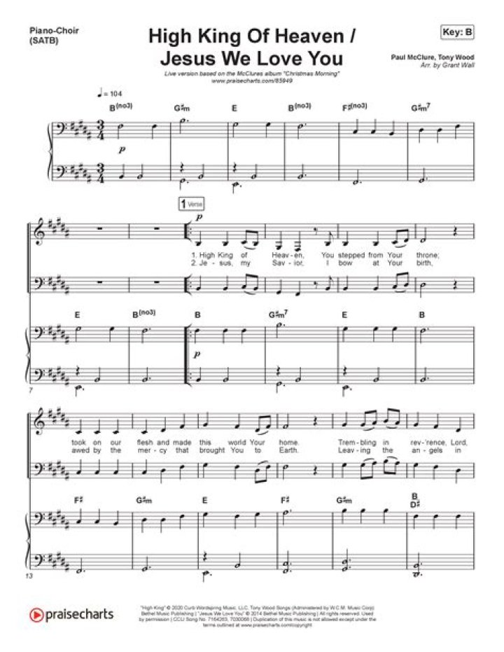 High King of Heaven / Jesus We Love You by The McClures