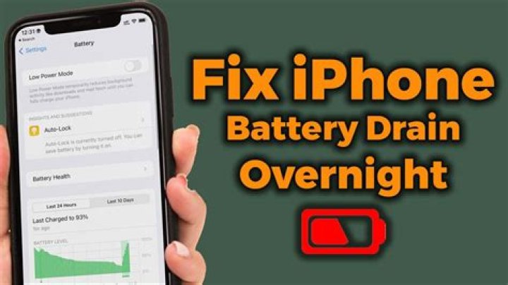 How To Fix IPhone Battery Draining Overnight?