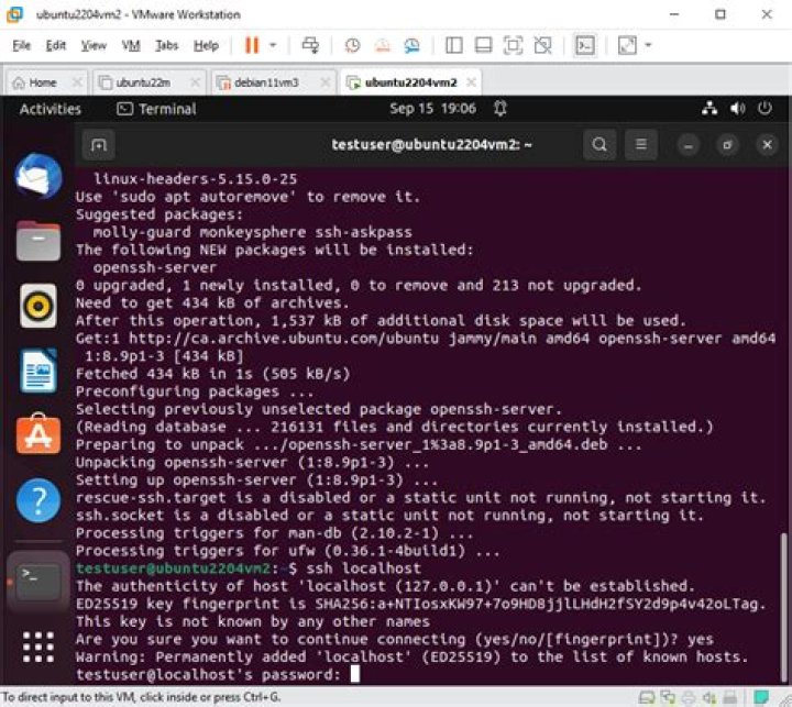 Installing an SSH and SCP server on Linux - Documentation for TrueSight Network Automation 8.9