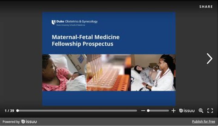 Maternal Fetal Medicine Fellowship