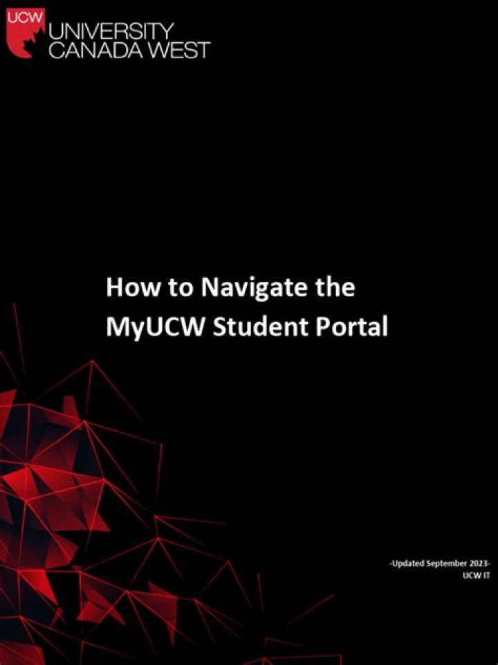 MYUCW Portal Login - University Canada West