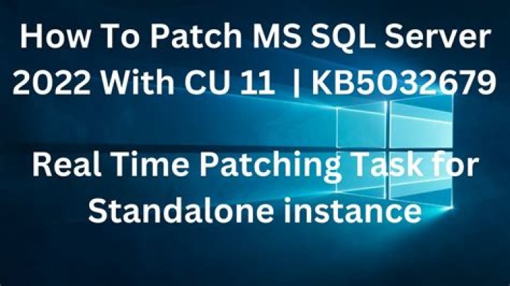 Rolling back a previously applied SQL Server patch package - Documentation for BMC Database Automation 8.9