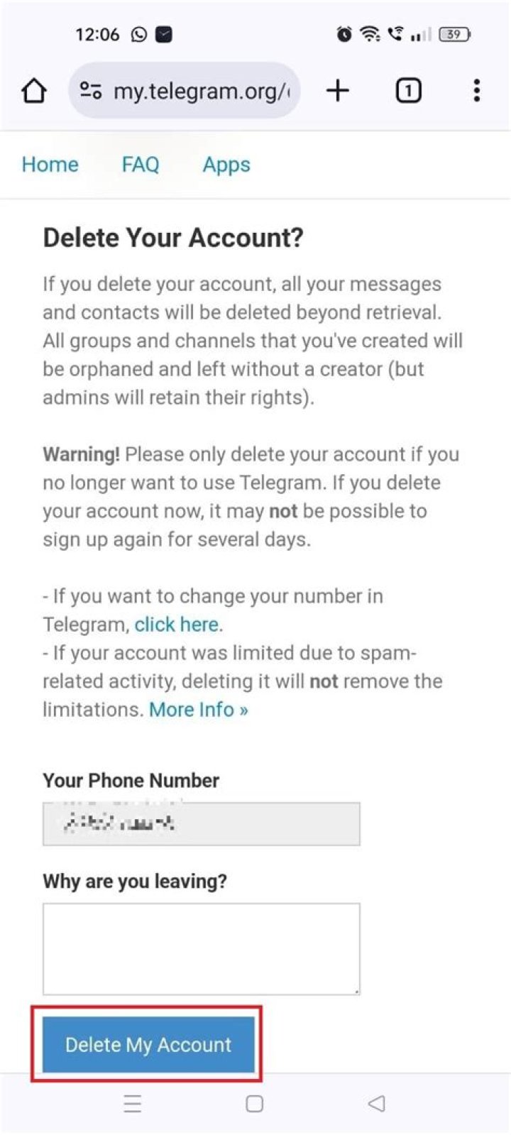 This Is How To Delete Telegram Account