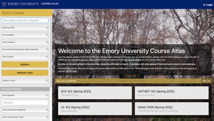 Understanding The Emory Course Atlas: A Comprehensive Guide